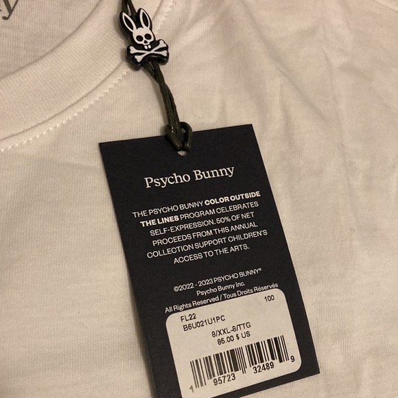 NWT Psycho Bunny Pima Logo Tee - Picture 6 of 9